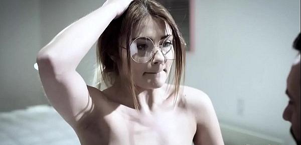  Nerdy teen Adria Rae wants to change her image so she went to a plastic surgeon and gets a free sex plus a bonus plastic surgery.